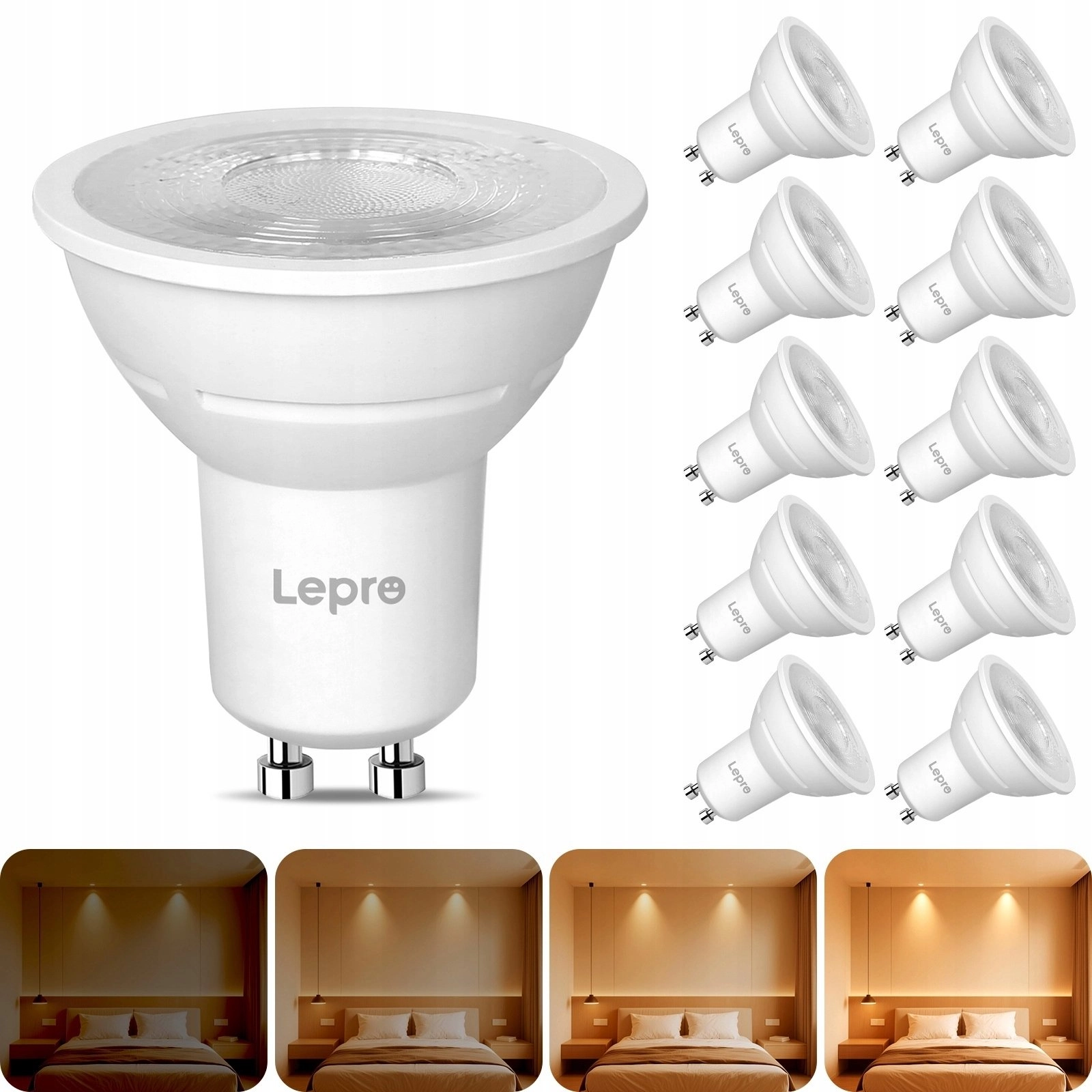 Luceco Żarówka LED LEPRO 200084-WW-EU-10 GU10