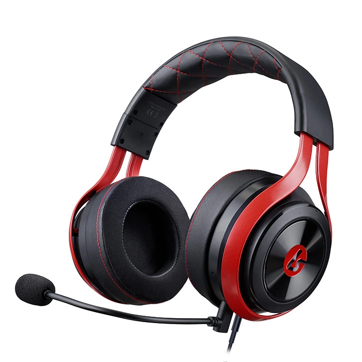 LucidSound LS25 eSports Austiņas Vadu Speļu Melns, Sarkans