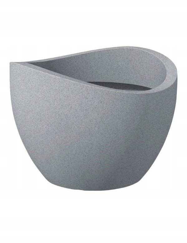FLOWERPOT PLASTIC 250/50 STONY GREY D50