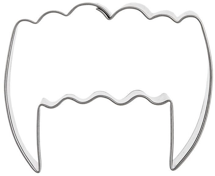 Lumarko Metal cookie cutter vampire teeth
