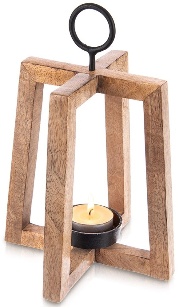 Lumarko Hanging wooden candlestick MANGO 18x18x27