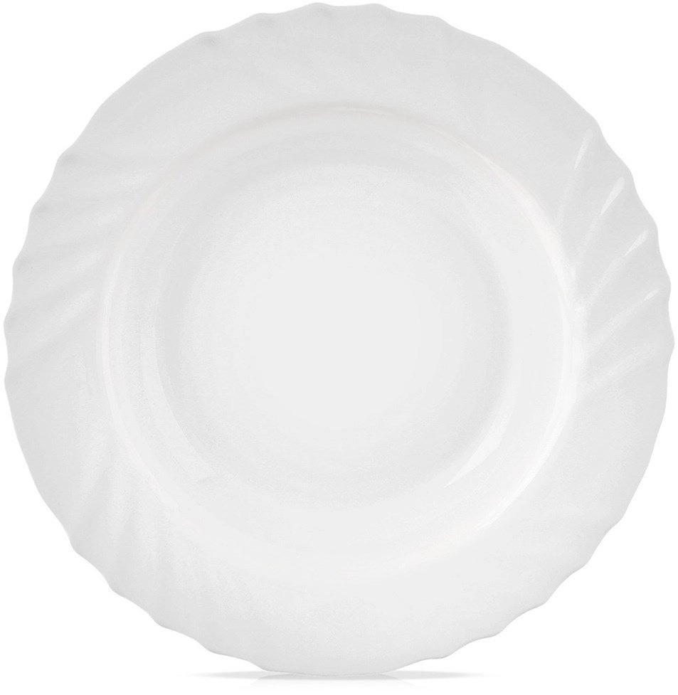 Lumarko Deep Dinner Plate Glass White