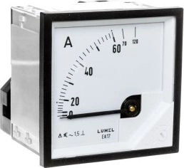 Lumel Analog board ammeter 60/120A 72x72mm