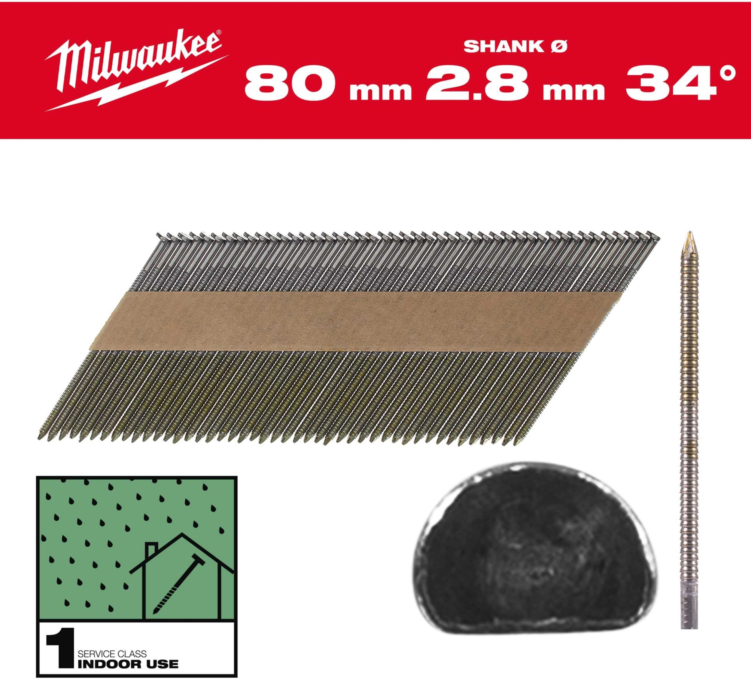 Lun Fix MILWAUKEE 34° RING NAILS