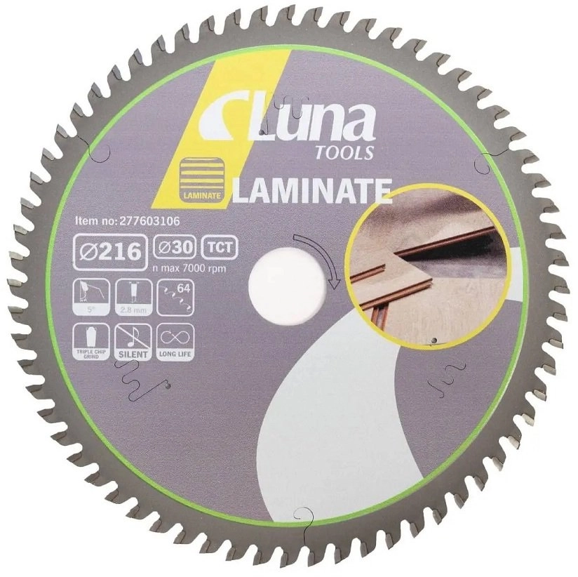 Luna CIRCULAR SAW LUNA LAMINATE 216X30