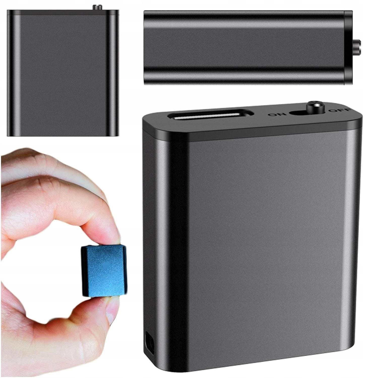 Mini Dyktafon Szpiegowski Mały 16GB Detekcja