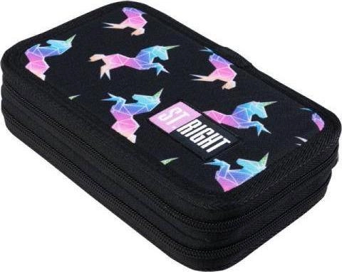 Double pencil case with accessories STRIGHT