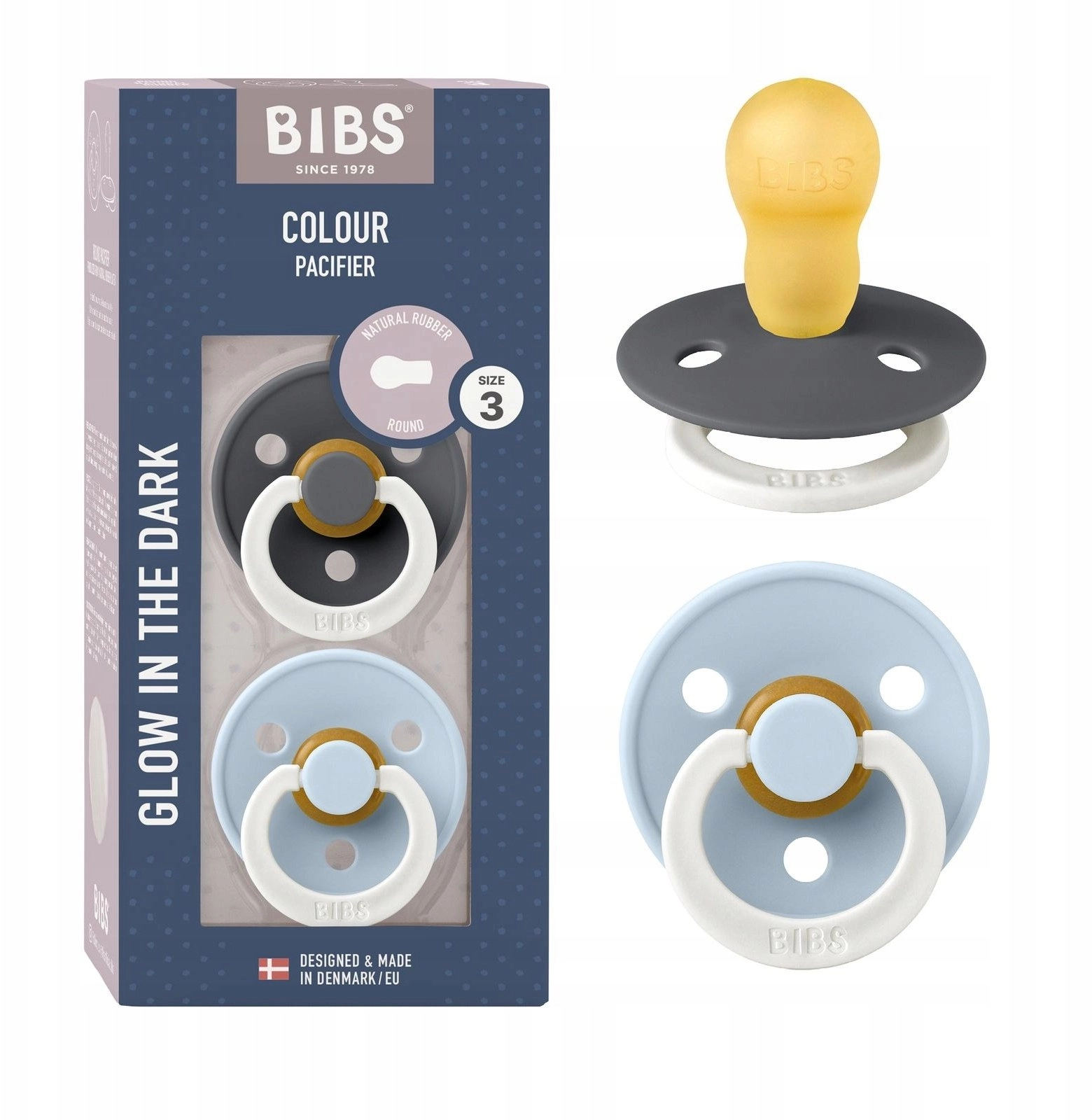 BIBS 130369 Pacifier 2 PACK LATEX