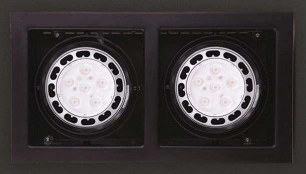 MAXlight Rectangular black concealed drain Maxlight