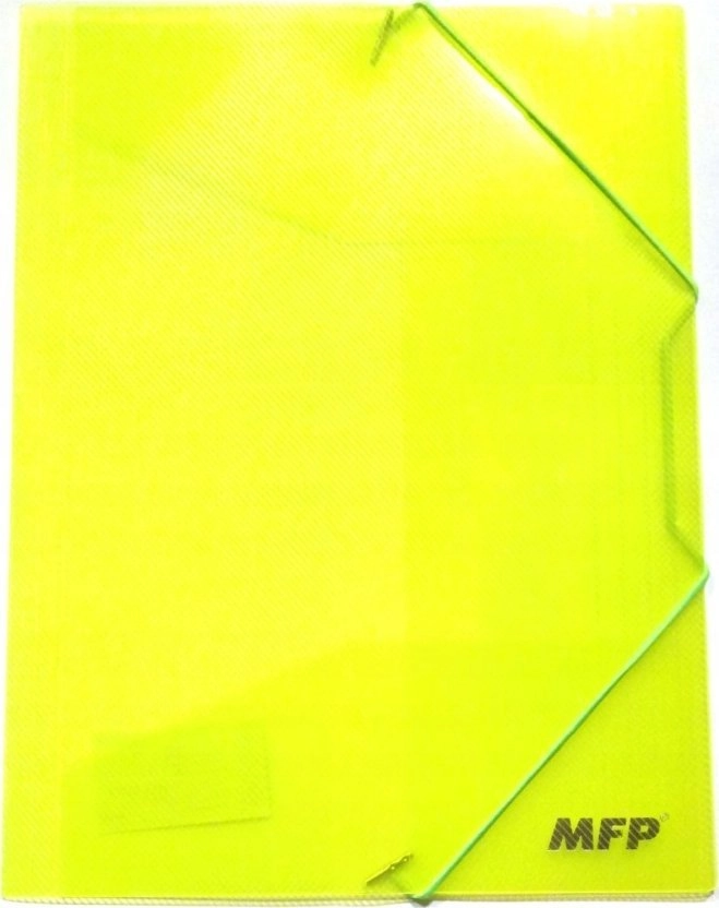 Green A4 folder with elastic band