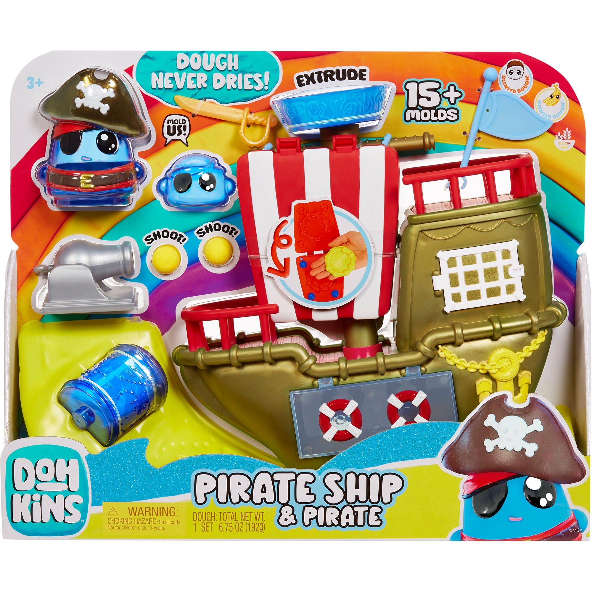 MGA Entertainment DohKins Pirate Ship Playset