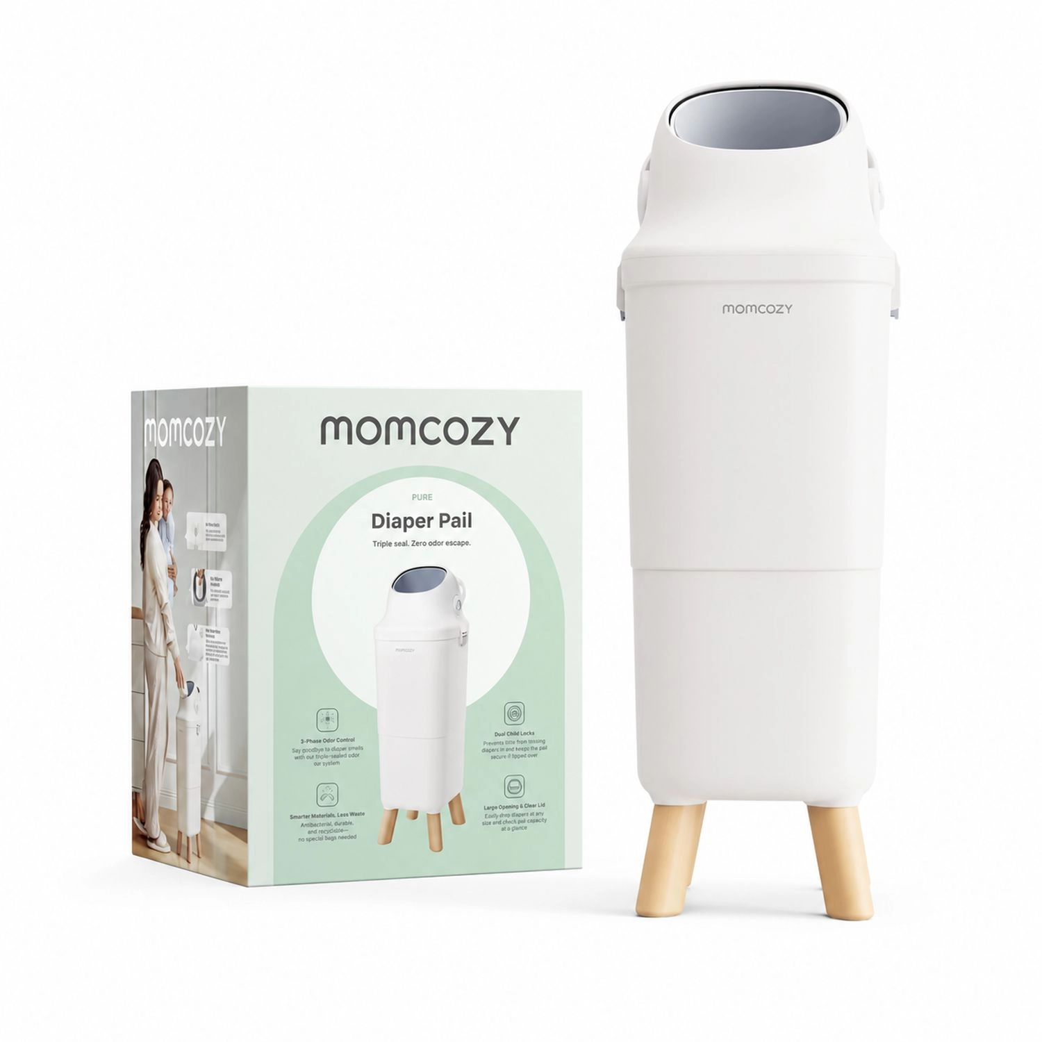 MOMCOZY DP01 Nappy bin Triple seal