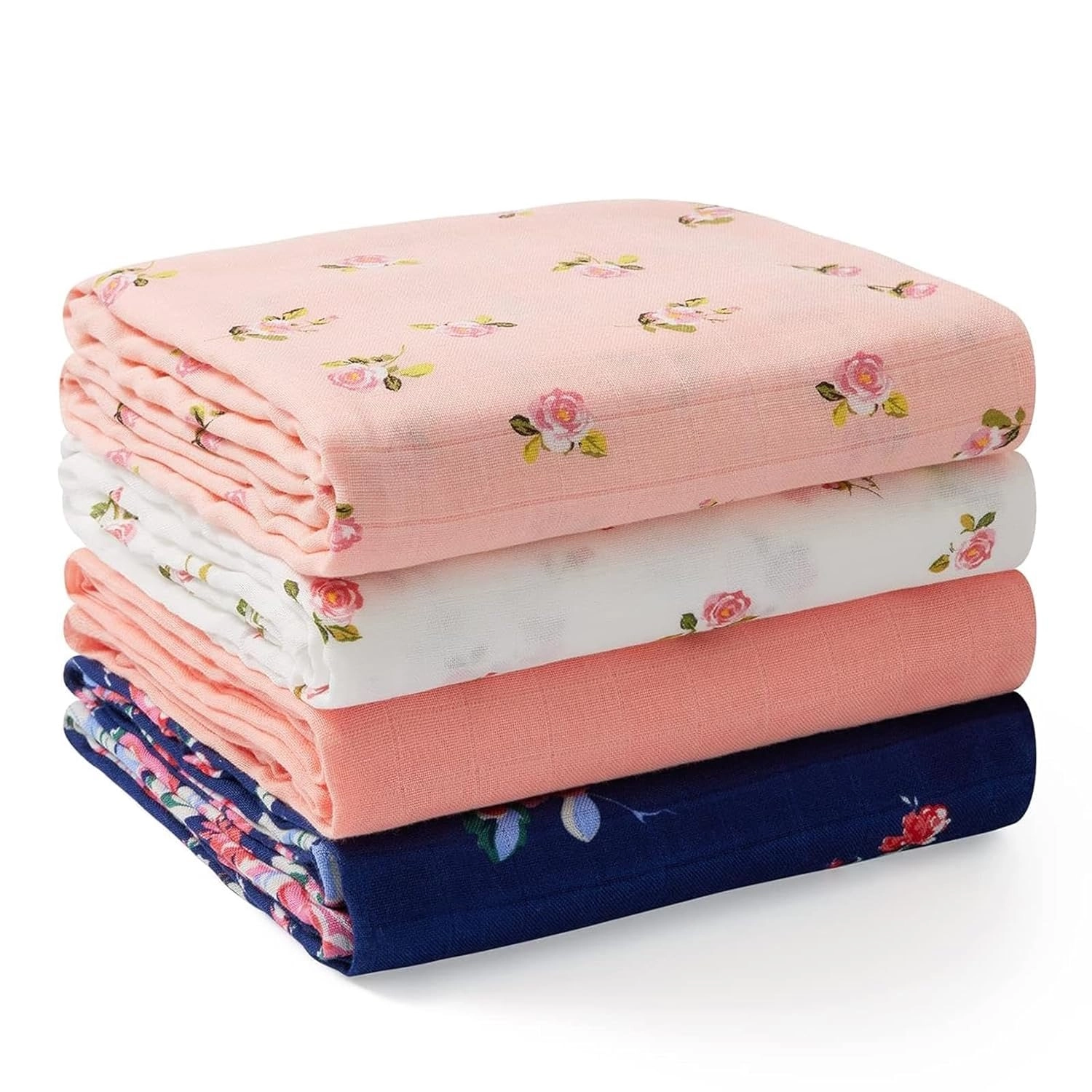 MOMCOZY 4 PACK MUSLIN SWADDLE BLANKETS