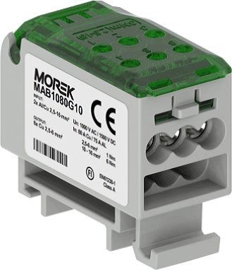 Distribution Block Green 2X 2.5-16Mm