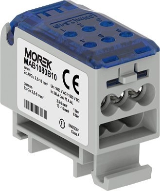 Distribution Block Blue 2X 2.5-16Mm