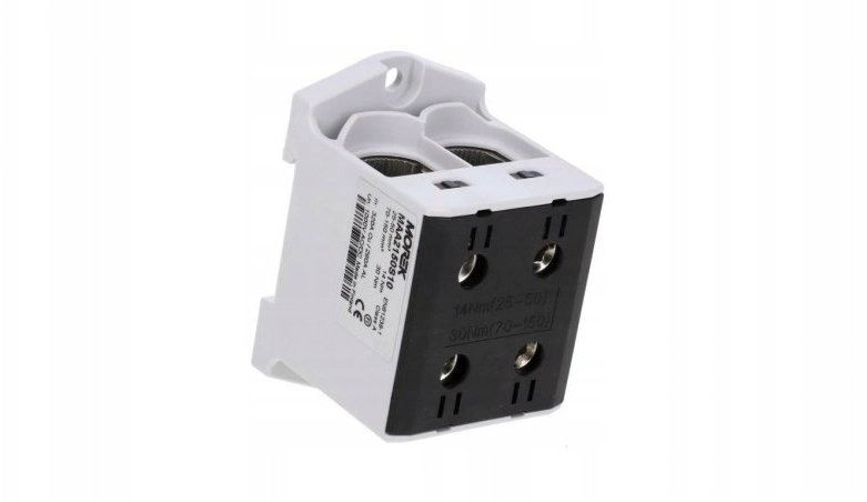 MOREK OTL150-2 connector black color 2xAl/Cu