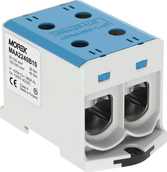MOREK OTL240-2 connector  blue color 2xAl/Cu