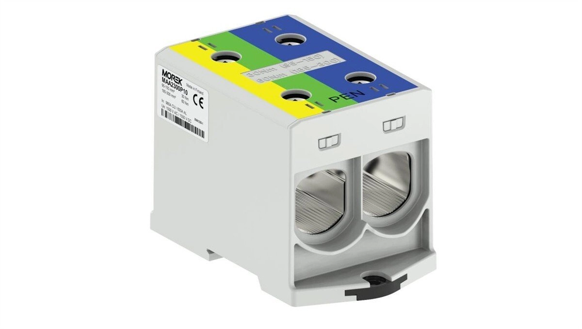 MOREK OTL-PEN 300-2 connector yellow-green/blue 2xAl/Cu