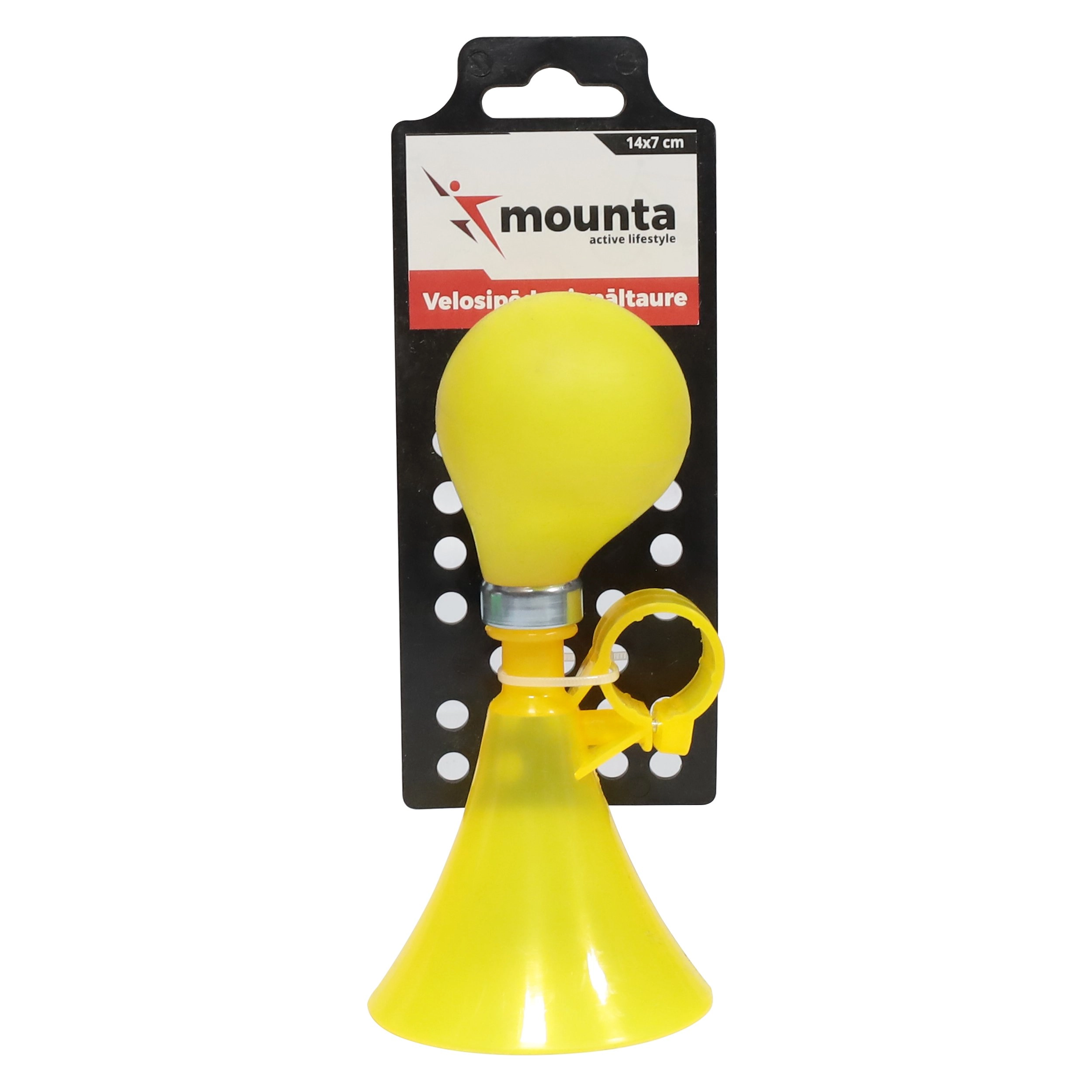 Velosipēda signāltaure 14x7cm dzeltena 9128336 4750959128336