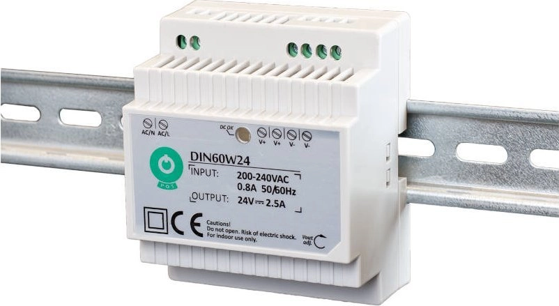 DIN60W24: Zasilacz na szynę DIN 60W