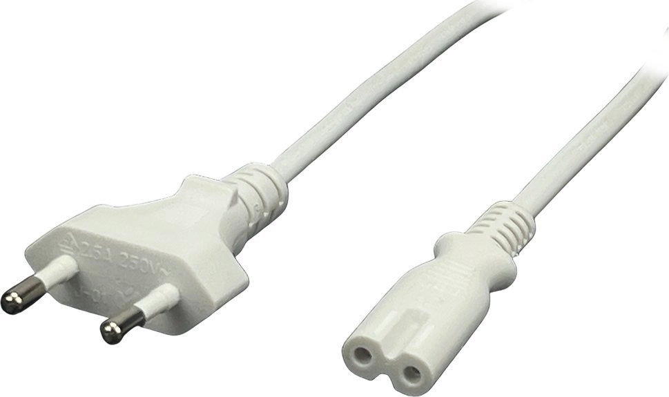 POSAC-C7EU12WH: POS AC cable C7-QT8[2 5A]-CEE7/16-YJ01[2