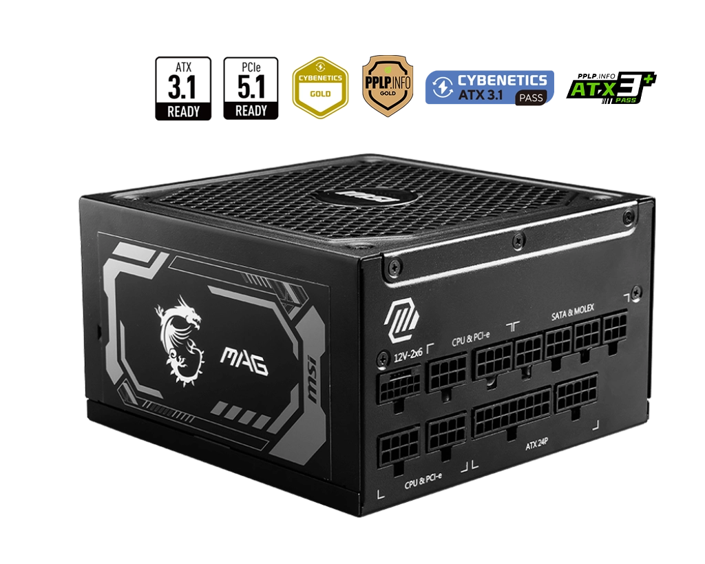 MSI MAG A1250GL PCIE5 power supply