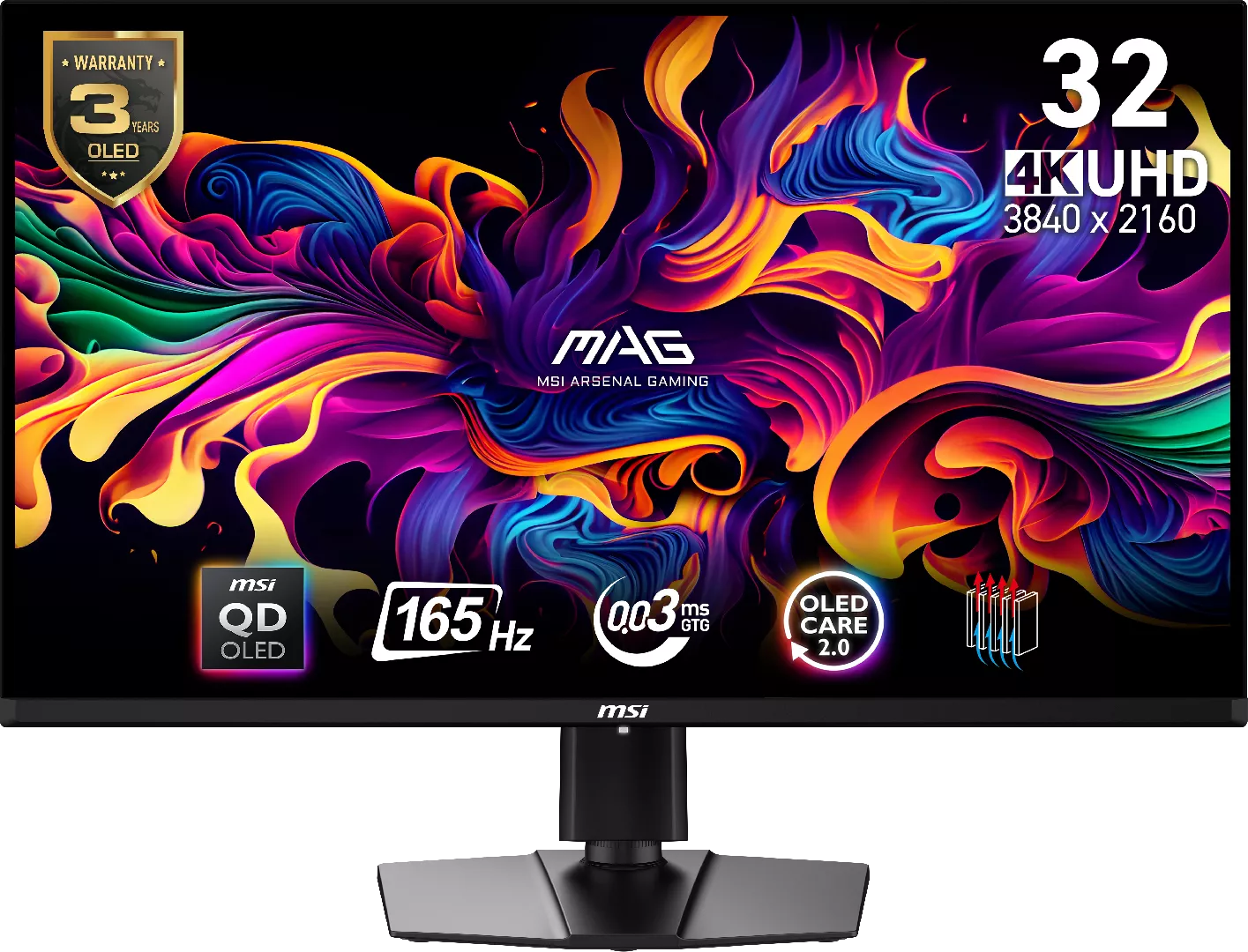 MSI MAG 321UP QD-OLED computer monitor