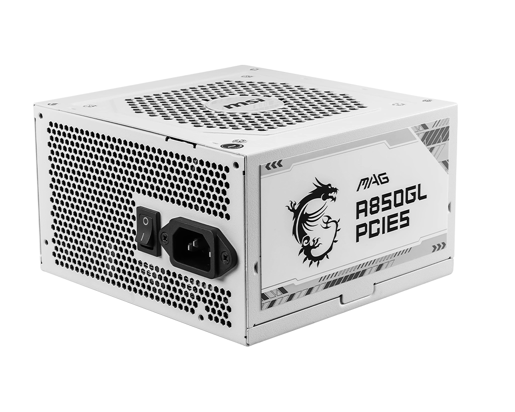 MSI MAG A850GL PCIE5 WHITE power