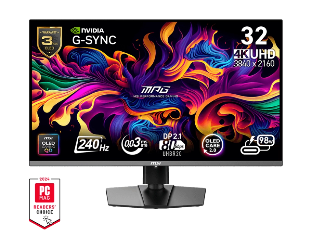 MSI MPG 322URX QD-OLED computer monitor