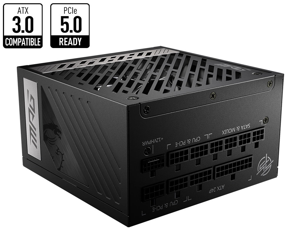 MSI MPG A850G PCIE5 power supply