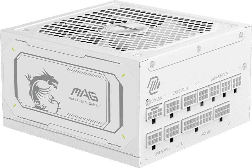 MSI MAG A1000GL PCIE5 WHITE power