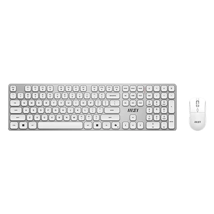 _8356472 MSI FORGE K210 WIRELESS COMBO WHITE US | Keyboard and Mouse S