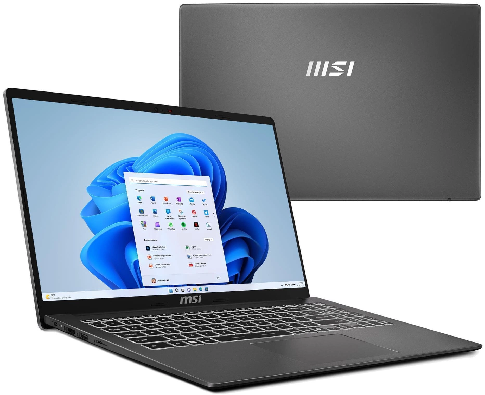 Modern 15 F1MG-886PL 15,6 FHD IPS 120U 16GB 512SSD ENG W11 Grey