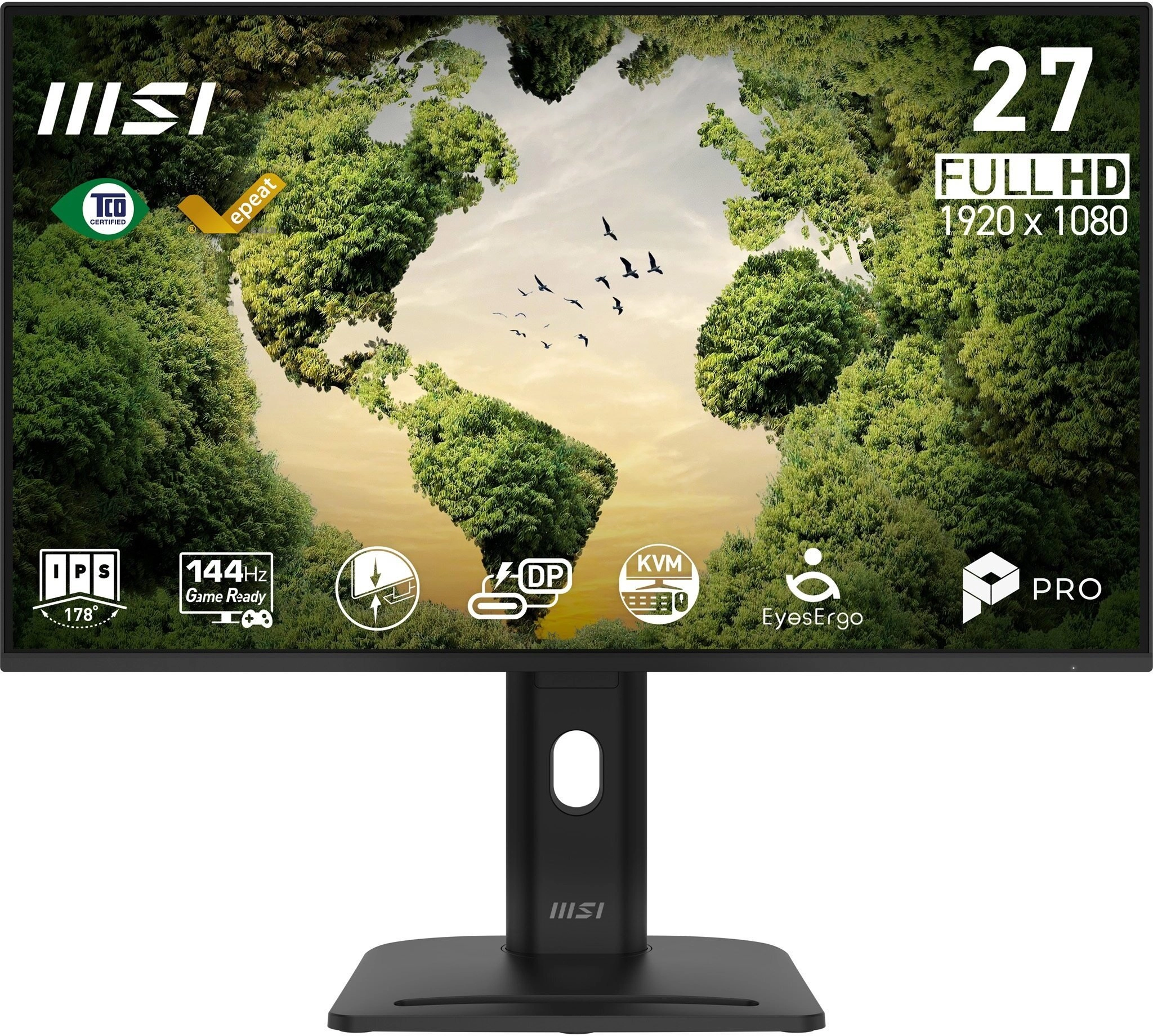 MSI Pro MP275PHGN E14 monitori 68,6 cm (27") 1920 x 1080 pikseļi Full HD LCD Melns