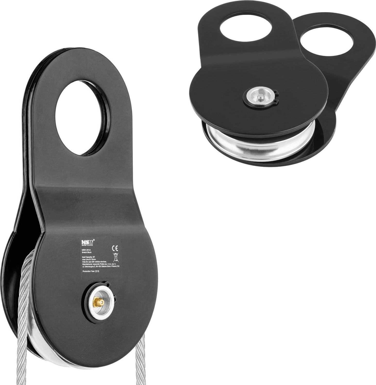 Pulley pulley for a cable winch