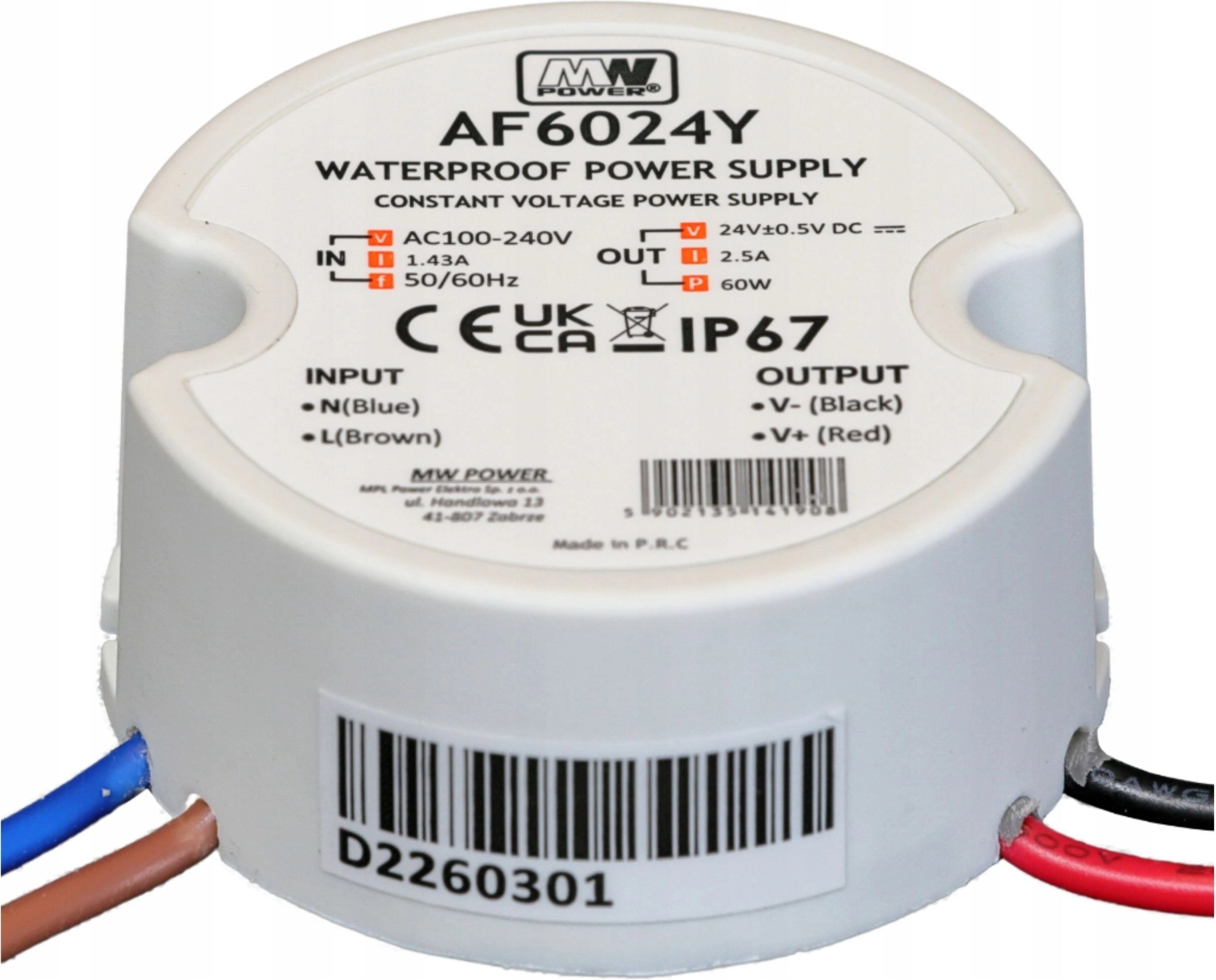 MWPower power supply SWITCHING POWER SUPPLY