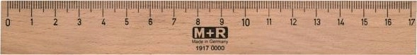 Möbius+Ruppert Wooden ruler 50cm 719500000 4004627263011