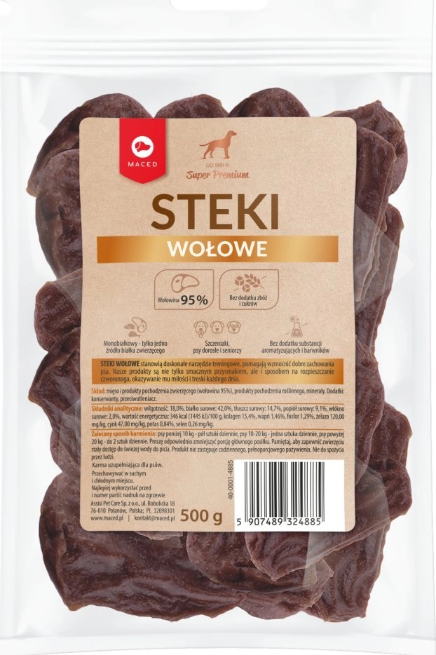 MACED Beef steaks - Hundegodbidder -