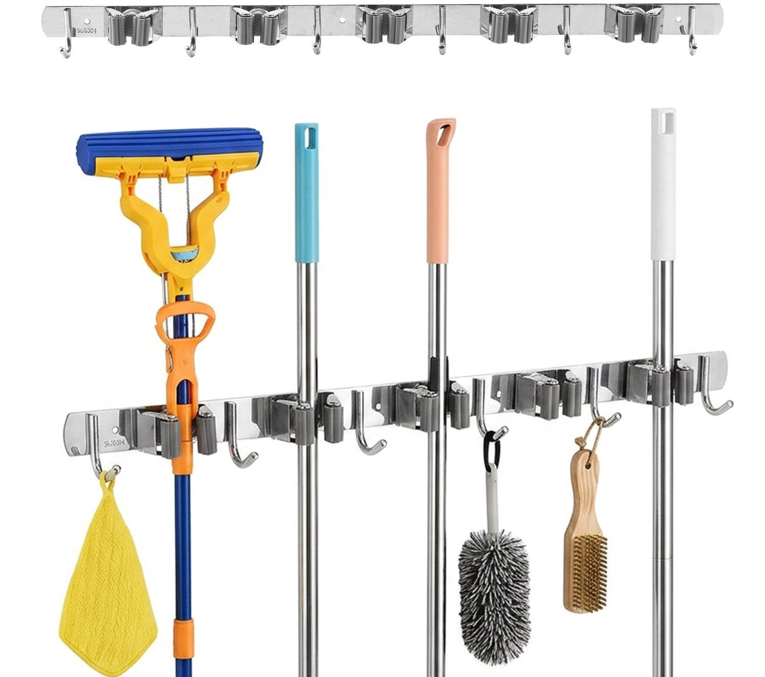 Maclean wall-mounted organizer for garden tools