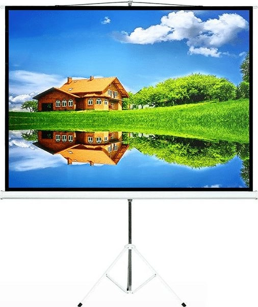 Projection Screen With 200x200 Tripods Maclean