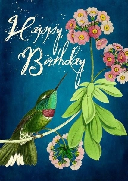 B6 pass with a Hummingbird Birthday