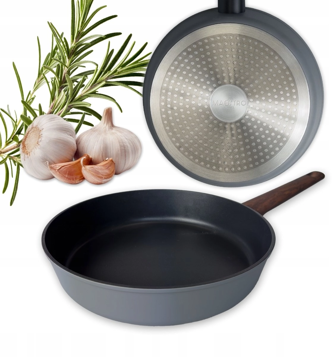 Gray frying pan 24cm MR-1211-24 MAESTRO