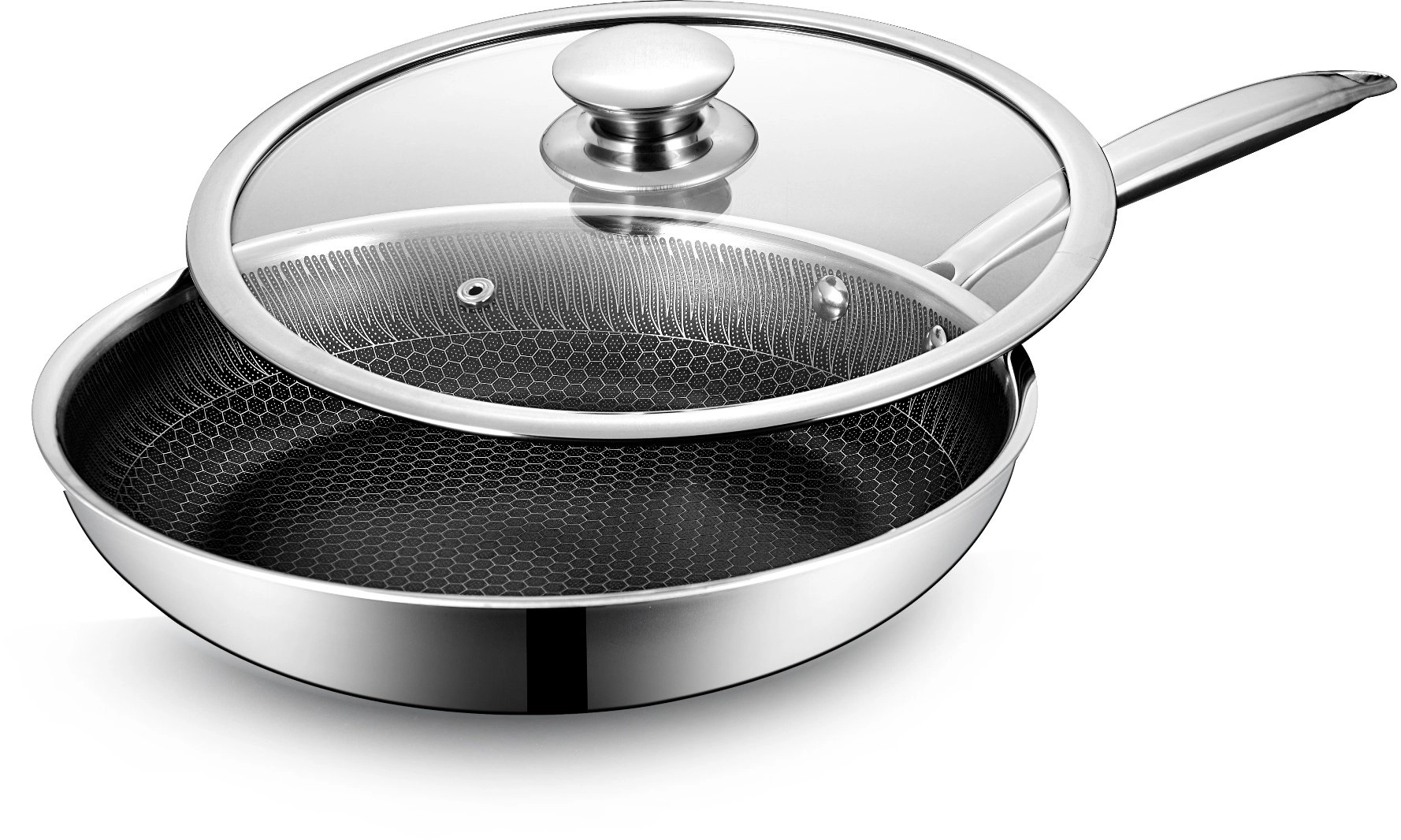 Frying pan with lid 28cm MR-1216-28
