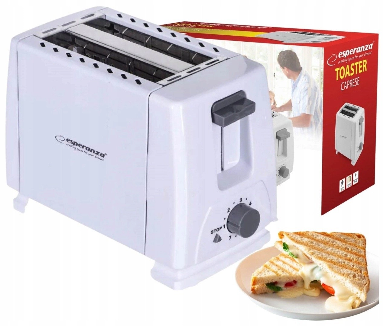 Maestro MR-706-White Toaster White MR-706-WHITE 4897144674510