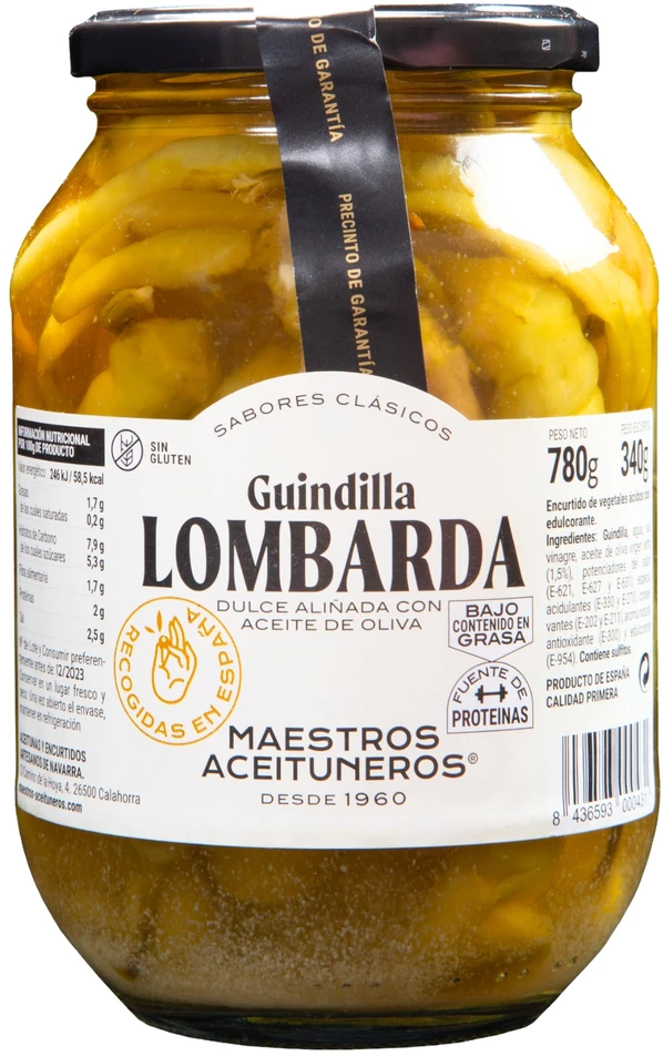 Lombarda green chili peppers Guindilla MAESTROS