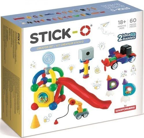 Magformers Klocki magnetyczne Stick-O 60 el