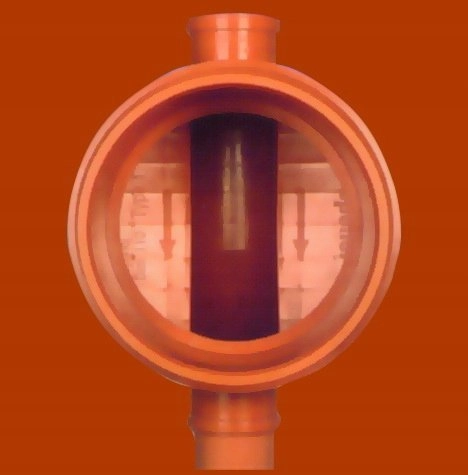 Pass-through base 400/160 for smooth riser