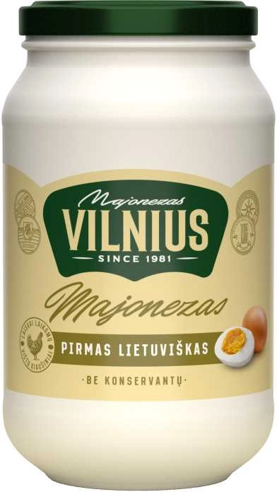 Majonezas VILNIUS Pirmas Lietuviškas  35% 900ml/885g