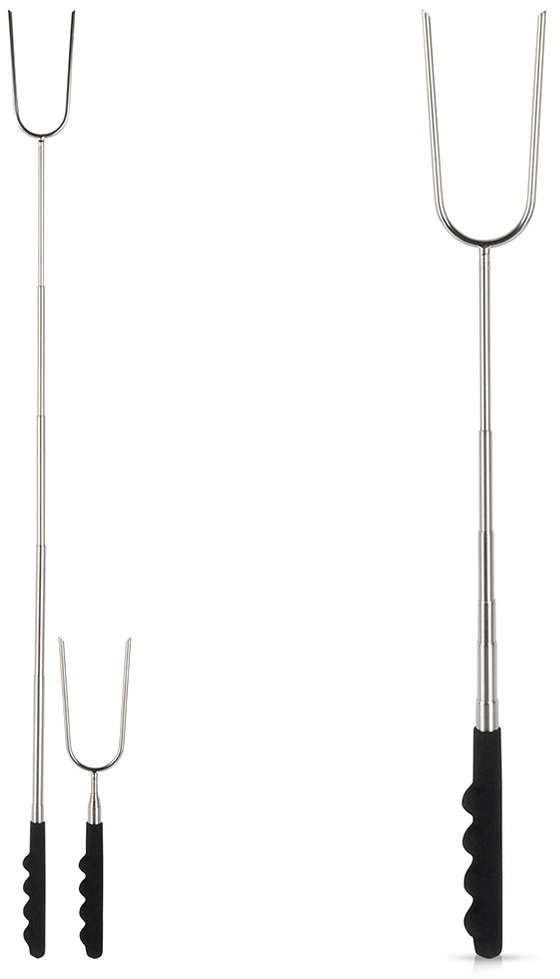 Majowo Campfire Stick Telescopic Sausage Fork