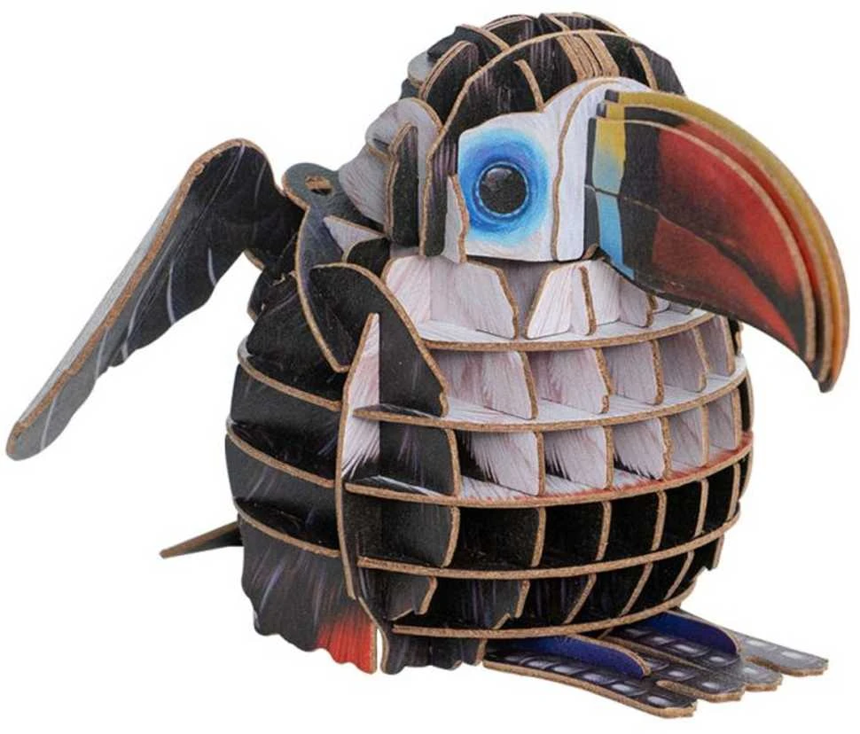 MAKEBUG 3D popierinė delionė Raudonsnapis tukanas
